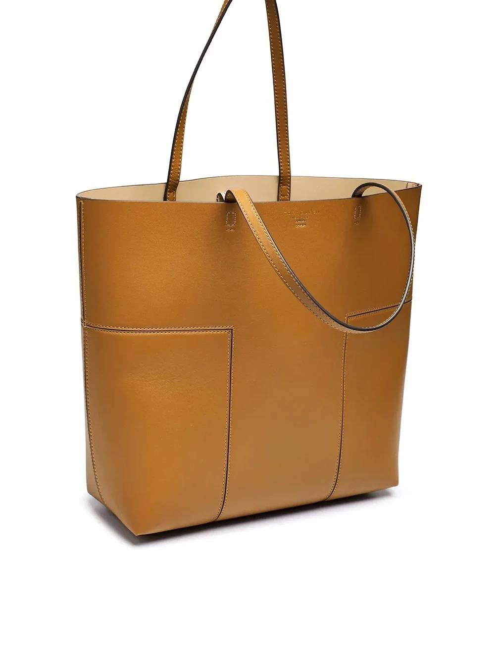 Tory Burch Leather Tote Bag in Tan - Stylish Everyday Carry medium